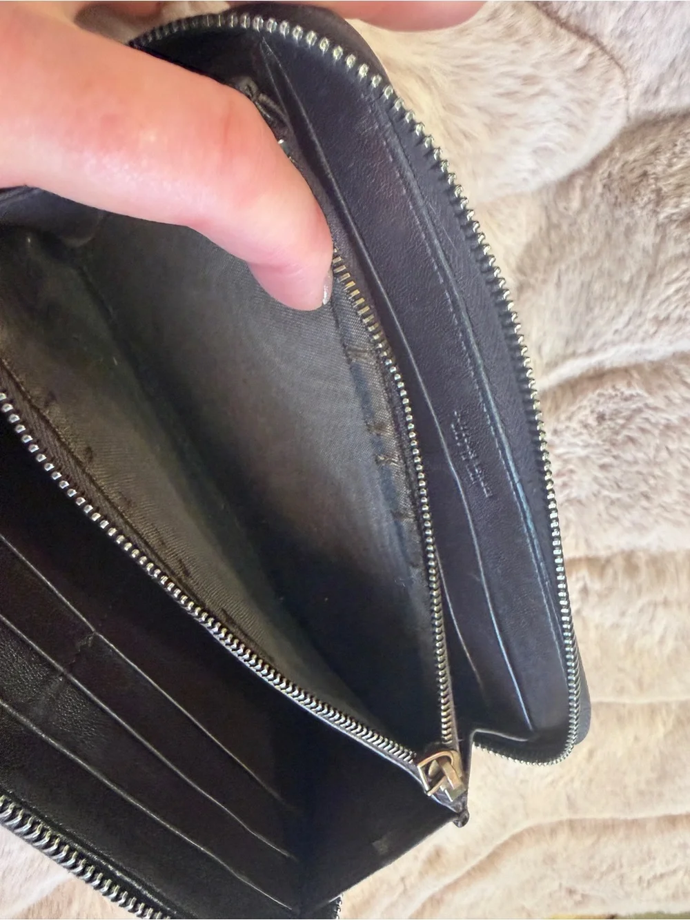 Bottega Veneta Brown Intrecciato Zip Wallet
